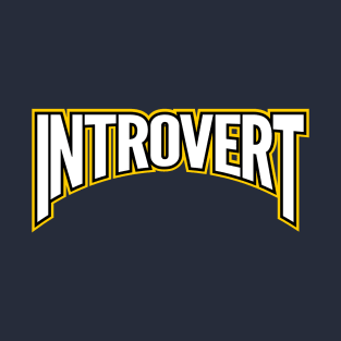 Amblem Text Introvert T-Shirt