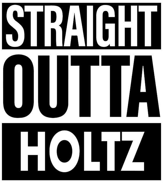 Holtz Name Straight Outta Holtz Kids T-Shirt by ThanhNga