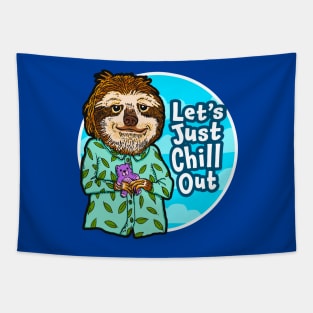 CUTE FROM HOME Sloth Tapestry