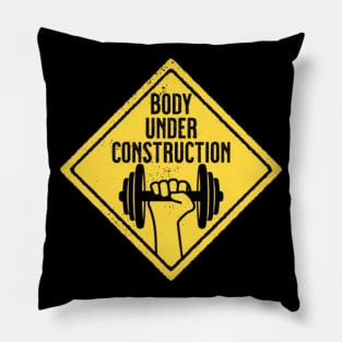 Body under construction Pillow