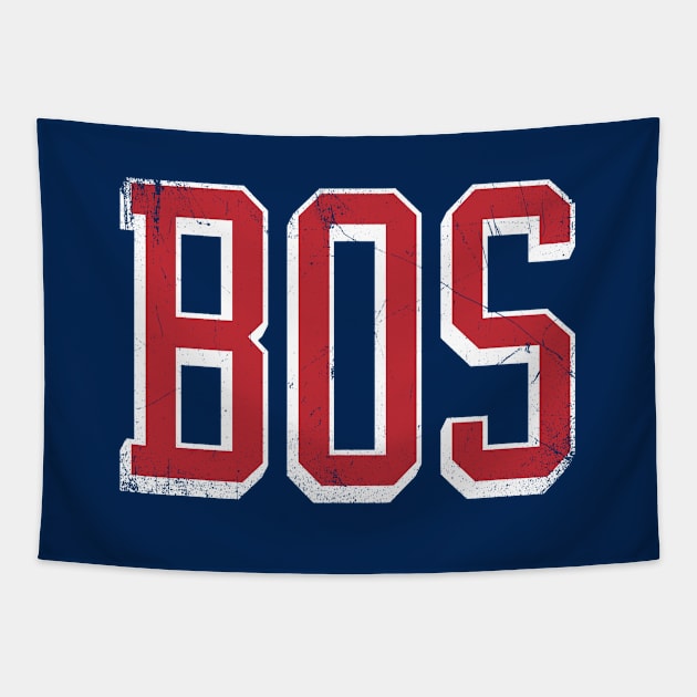 BOSton retro - Navy/Red Tapestry by KFig21