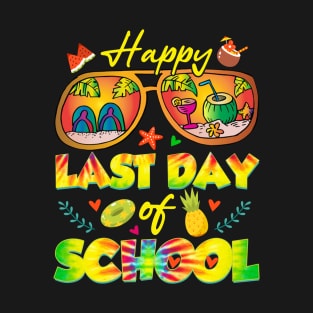 Happy Last Day of School Teachers End of Year Gift For Kids Boys Girls T-Shirt