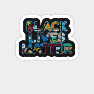 Black Lives Matter 90s Hip Hop Music Graffiti Melanin Poppin Shirt Magnet