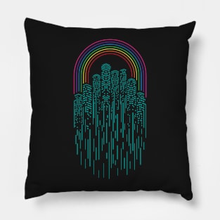 Neon City Pillow