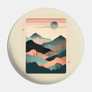 Luminous Mountain Vector Pin