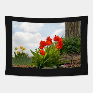 Tulipfire on the horizon Tapestry