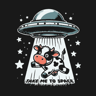 Alien Invasion For Cow T-Shirt