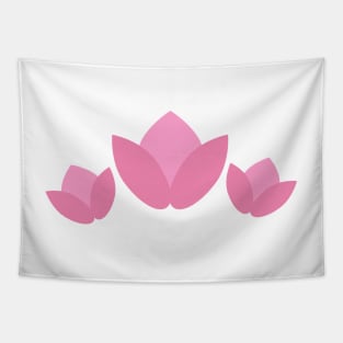 Pink Lotus Flowers Digital Art | Melanie Jensen Illustrations Tapestry