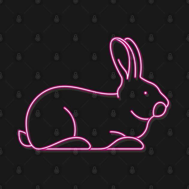 Neon Rabbit by LR_Collections