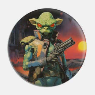 Alien Bounty Hunter Pin