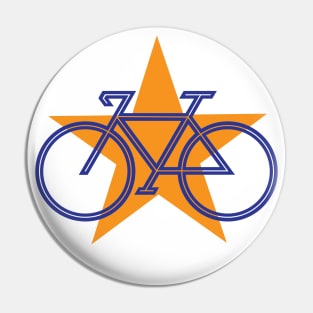 Bike Star purple and gold Pin