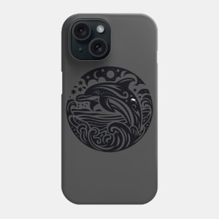 Majestic Ocean Waves Dolphin Leap Silhouette Phone Case