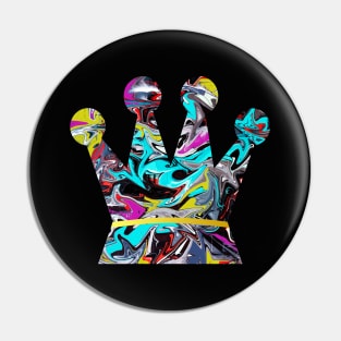 Graffiti crown Pin