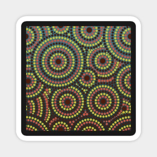 Awesome Aboriginal Dot Art Magnet