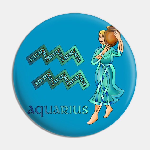 Aquarius Pin by KnotYourWorld4