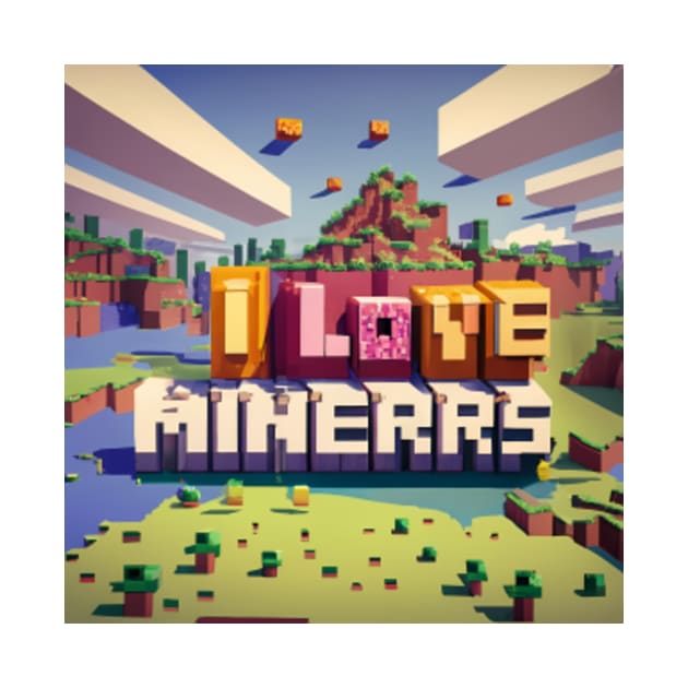 Discover I Love Miners in Minecraft - Minecraft - T-Shirt