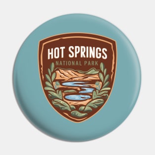 Hot Springs US National Park Arkansas Emblem Pin