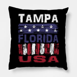 Tampa Florida USA T-Shirt Pillow