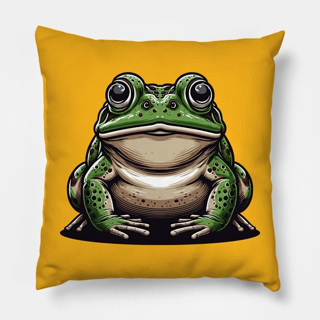 Giant bullfrog Pillow by Art_Boys