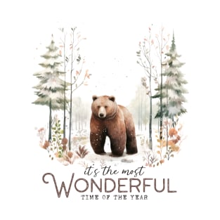 Winter Wilderness : It's the Most Wonderful Time of the Year T-Shirt