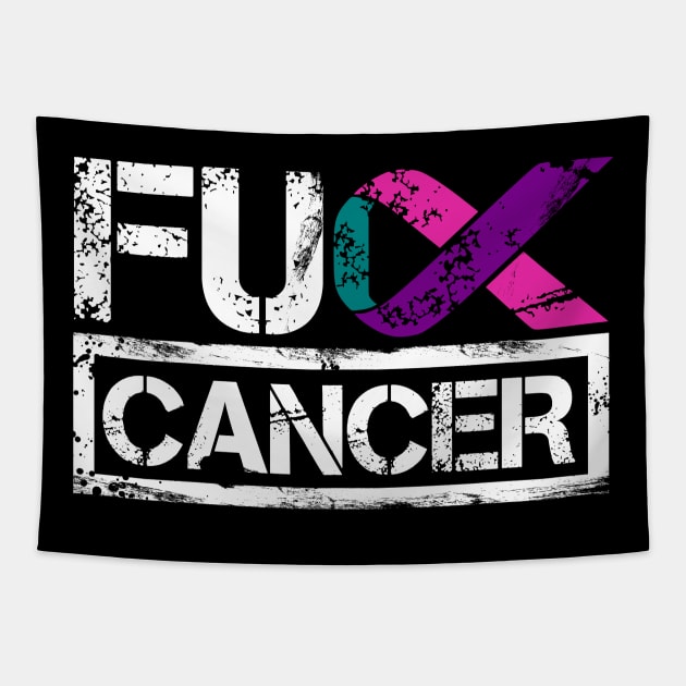 Fuck Cancer Tapestry by FUCancer