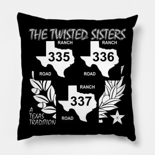 Texas Twisted Sisters Roads Dark Pillow