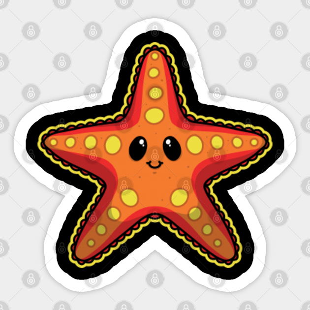 Baby Starfish Cute And Cuddly Aquatic Sea Animals - Starfish - Sticker | TeePublic Baby Starfish Cute And Cuddly Aquatic Sea Animals - Starfish - Sticker | TeePublic