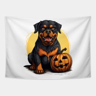 Halloween Rottweiler Dog #4 Tapestry