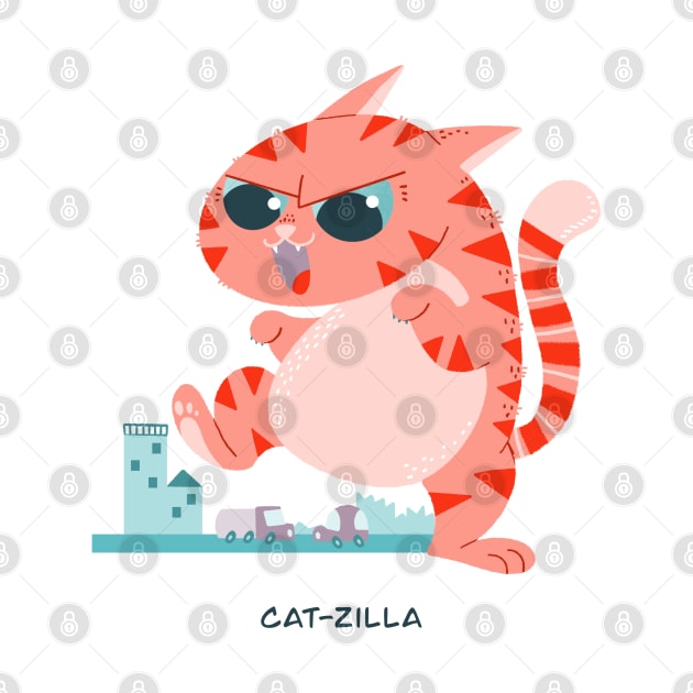 catzilla by Angela Sbandelli Illustration and Design