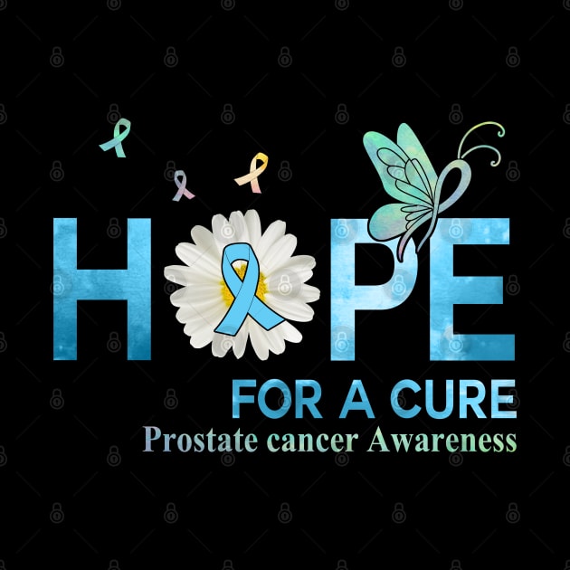 Hope For A Cure  Butterfly Flower  Prostate cancer by HomerNewbergereq