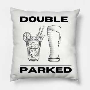 Double parked drinking shirt Pillow