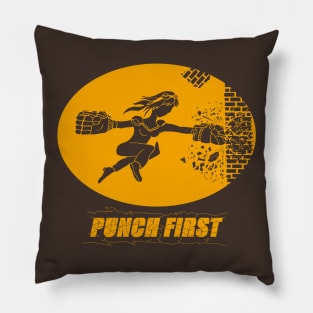 Punch First Pillow