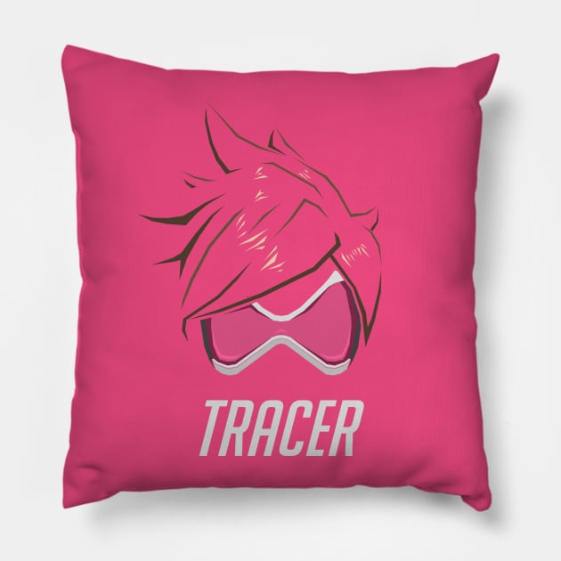 Tracer Pink EdgeArt Pillow by rayengzh