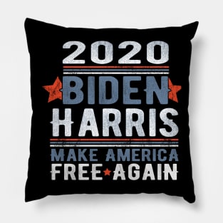 2020 Biden Harris Make America Free Again Motive Pillow