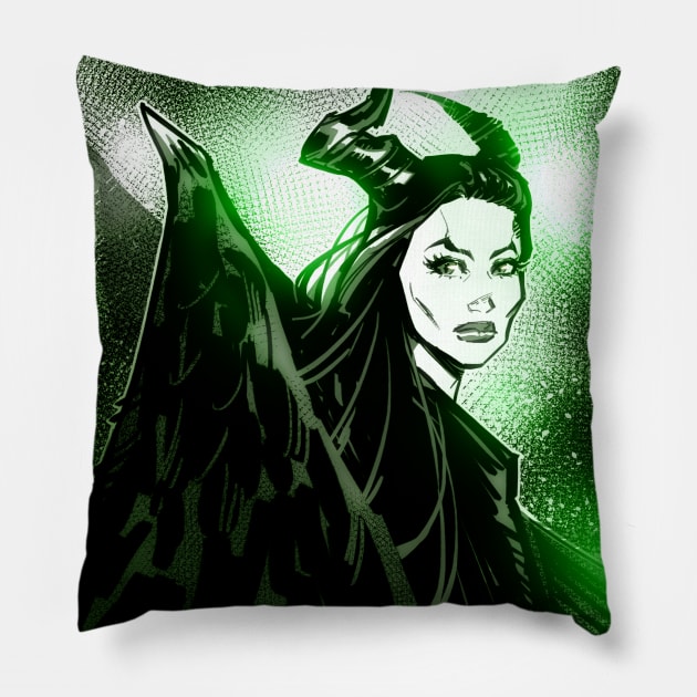 Maleficent Pillow by igloinor