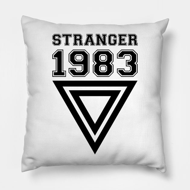 STRANGER 1983. Stranger thing. Movie. Illustration. Art Pillow by Houseofyhodie