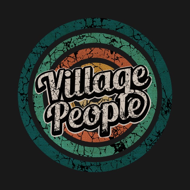 Village People // Retro Circle Crack Vintage by People Mask