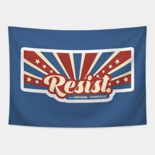 Resist with Indivisible Gainesville - Stars and Stripes Tapestry
