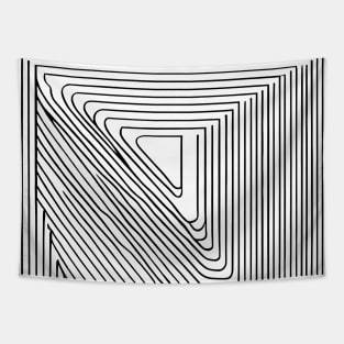 Not Perfect Visuals | Minimalist | NOptical Illusion | Triangle somewhere 1 Tapestry