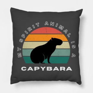 My Spirit Animal Is A Capybara Pillow