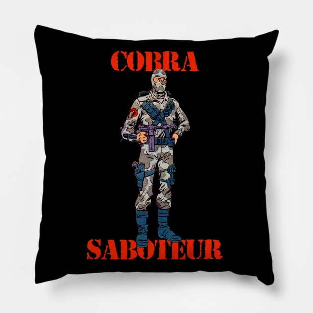 Cobra Saboteur Pillow by zombill