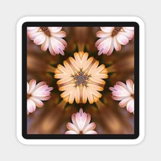 Unique kaleidoscope of Daisy Bouquet Magnet