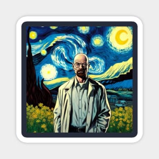 Heisenberg (Walter White) In Starry Night Magnet