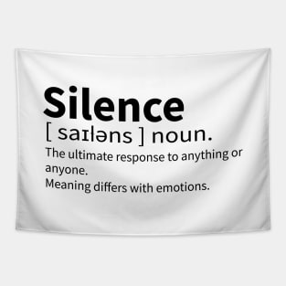 Silence Meaningful Definition Tapestry