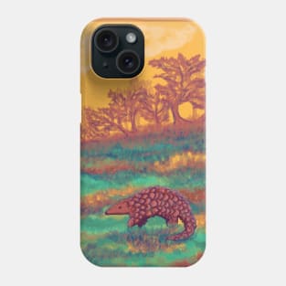 Pangolin in Colorful Savannah Phone Case