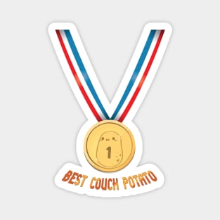 Best Couch Potato Gold Medal Magnet