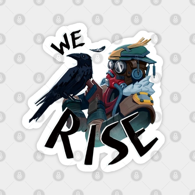 Bloodhound - We Rise Magnet by Paul Draw