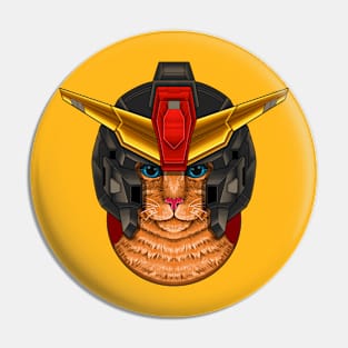 Gundam Cats: Helm Wearing Feline Fashion 3 Pin