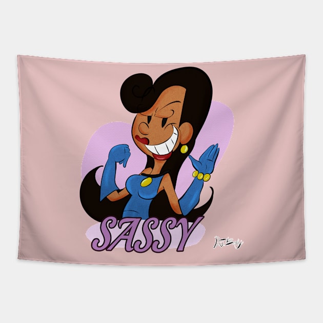 Sassy Henrietta Tapestry by D.J. Berry