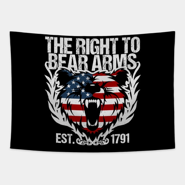 The Right To Bear Arms Gun Owner Tapestry by RadStar